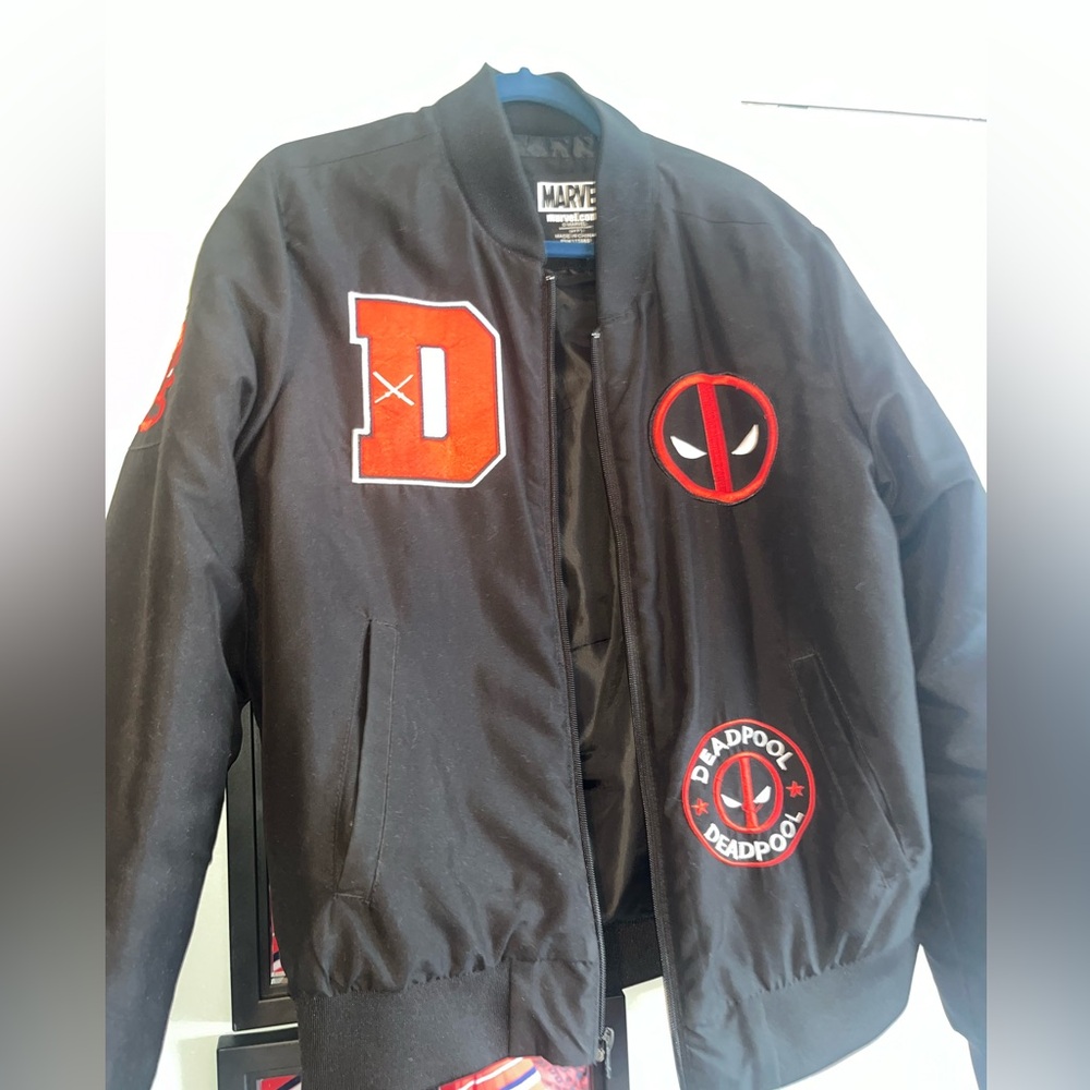 Marvel Dead Pool Bomber Jacket- Mens